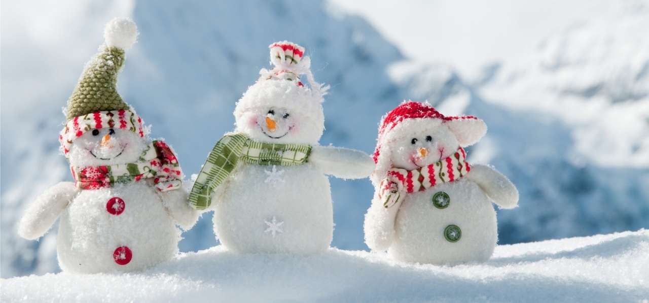 pupazzi di neve di filato puzzle online