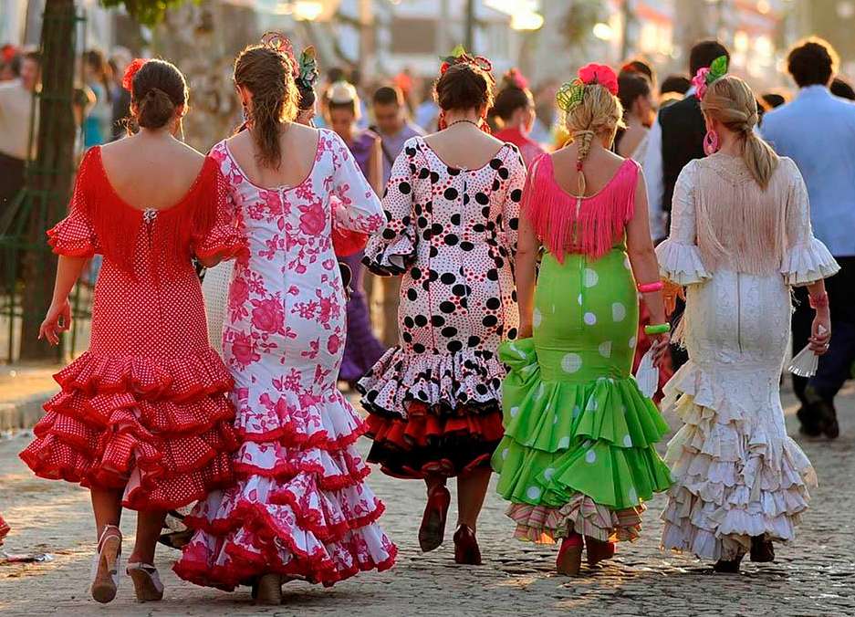 Sevilla Flamencas Španělsko skládačky online