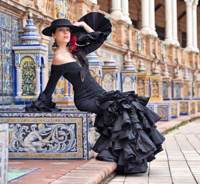 Севільська танцівниця фламенко Іспанія онлайн пазл