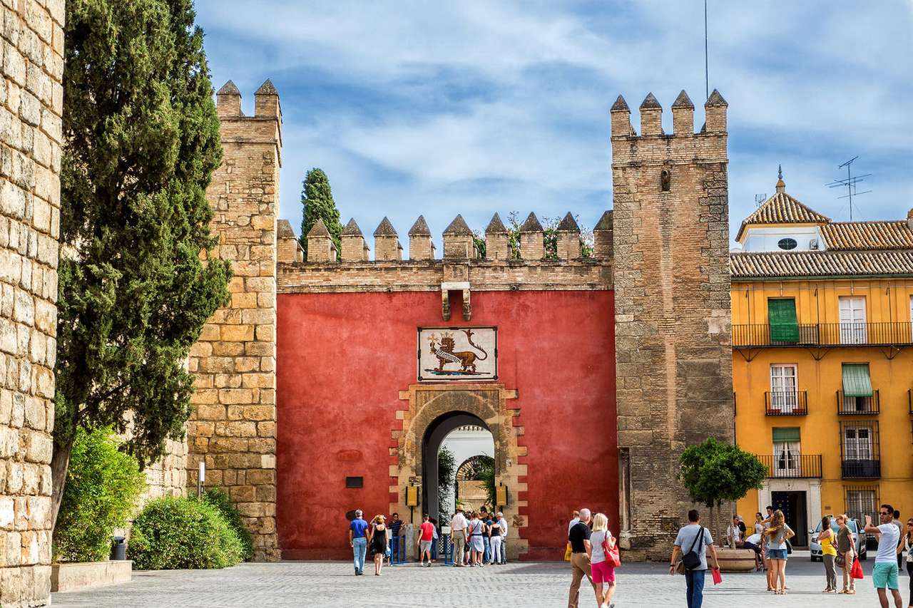 Стара градска порта в Севиля онлайн пъзел