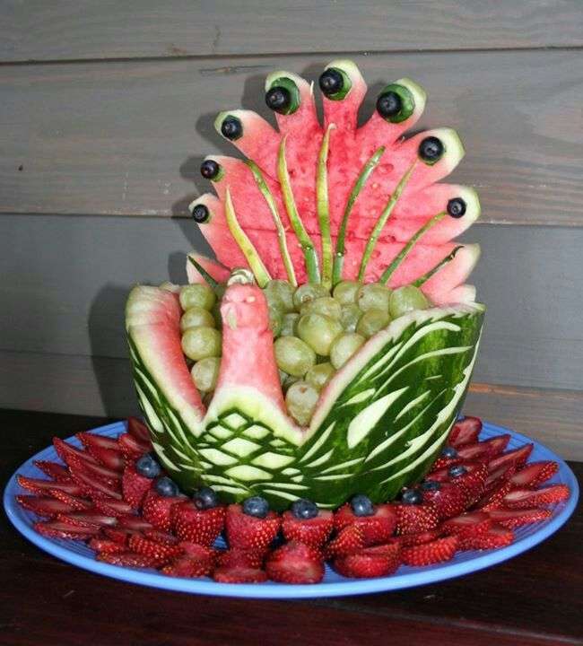 decoratie met watermeloen legpuzzel online