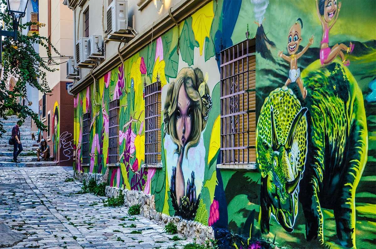 Art de rue de Malaga puzzle en ligne