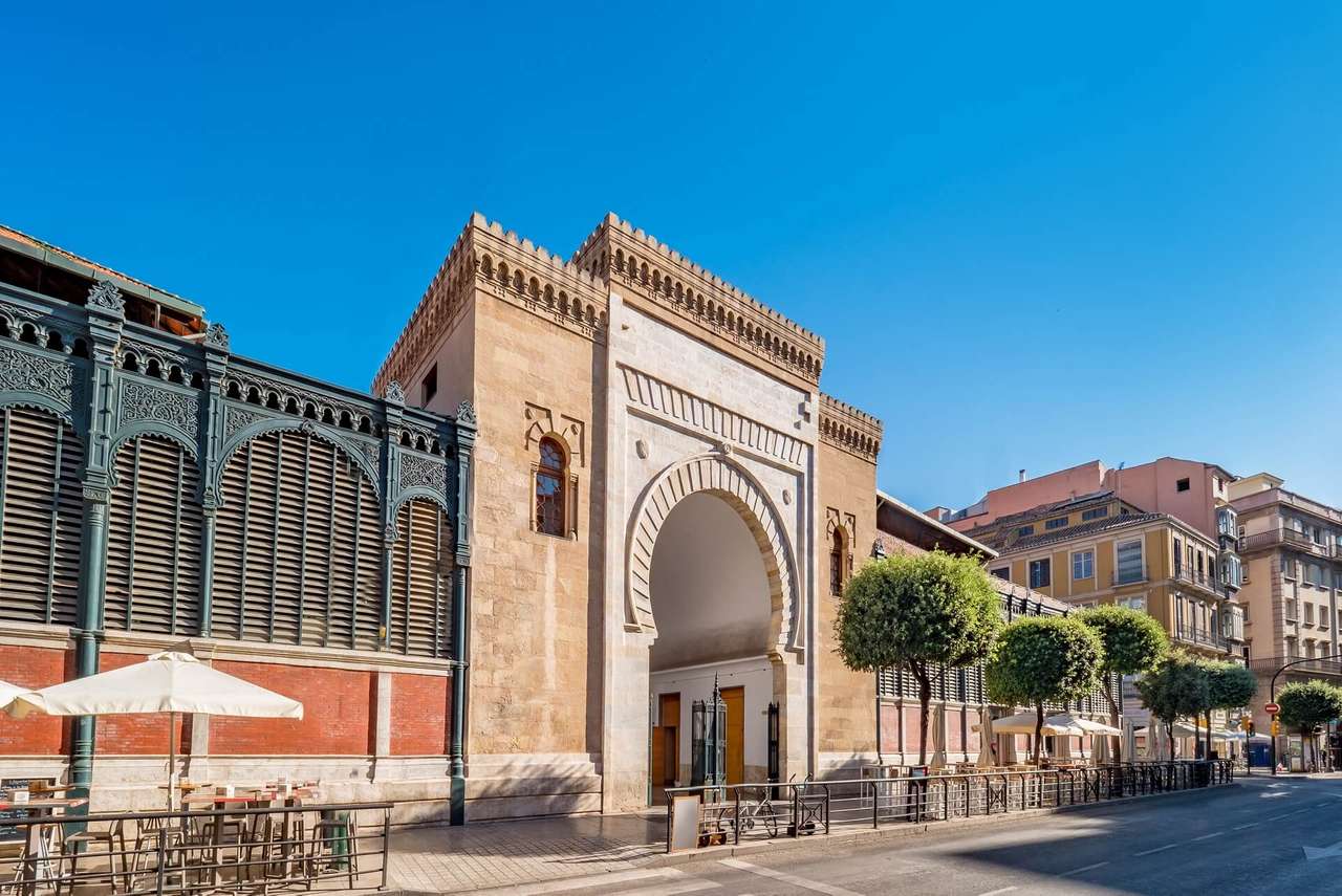 Malaga gebouwen in de stad online puzzel