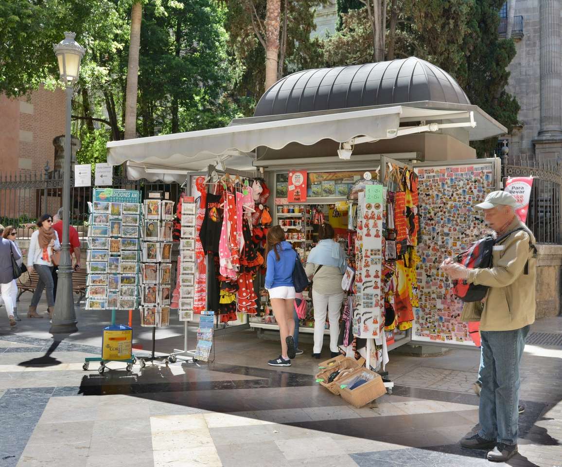 Malaga Innenstadt Kartenstand Online-Puzzle