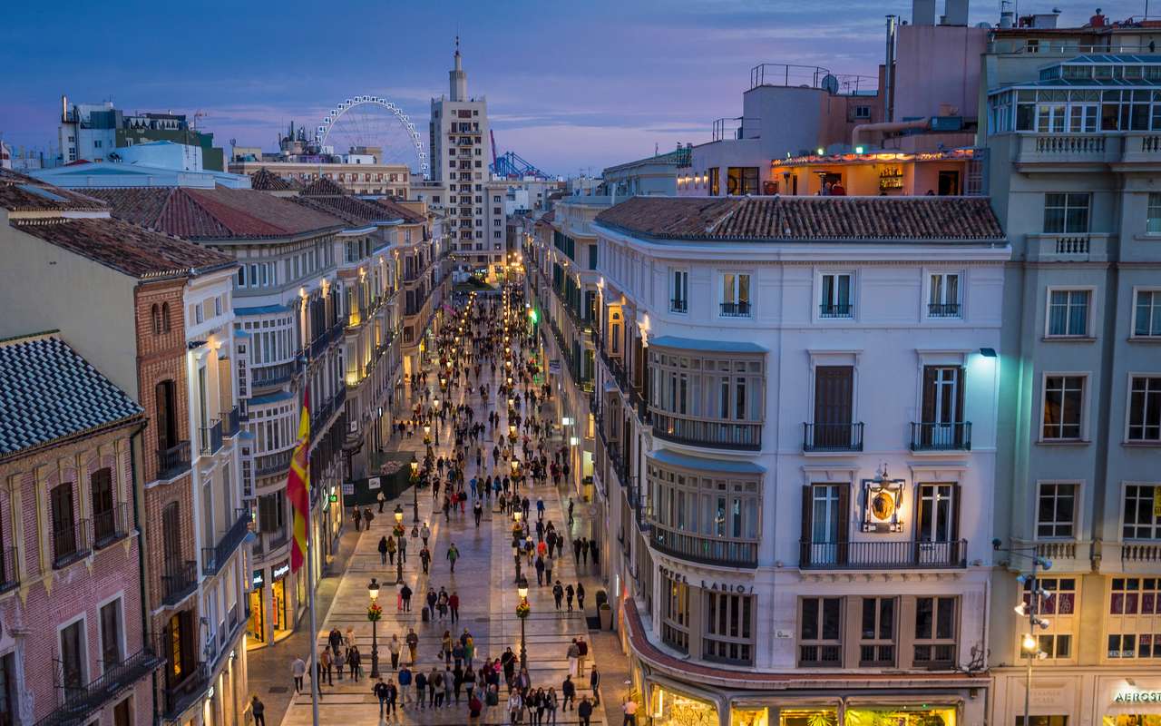 Centre-ville de Malaga Espagne puzzle en ligne