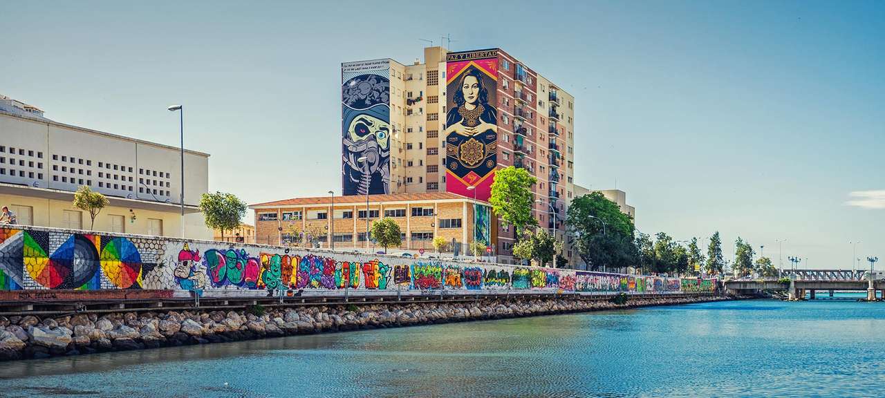 Málaga Soho na água quebra-cabeças online