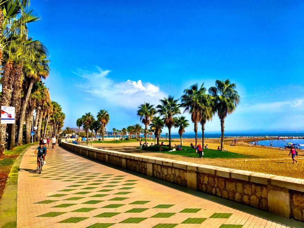 Malagas strandpromenad Pussel online