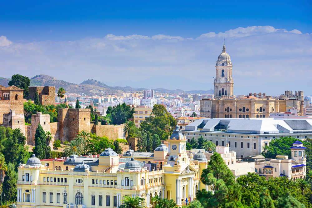 Malaga Stadt in Spanien Puzzlespiel online