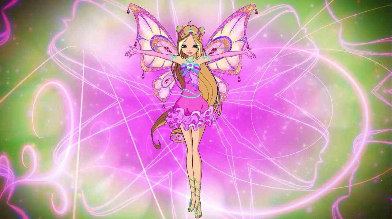 Winx Club: Ο ανασχεδιασμένος Enchantix της Flora παζλ online