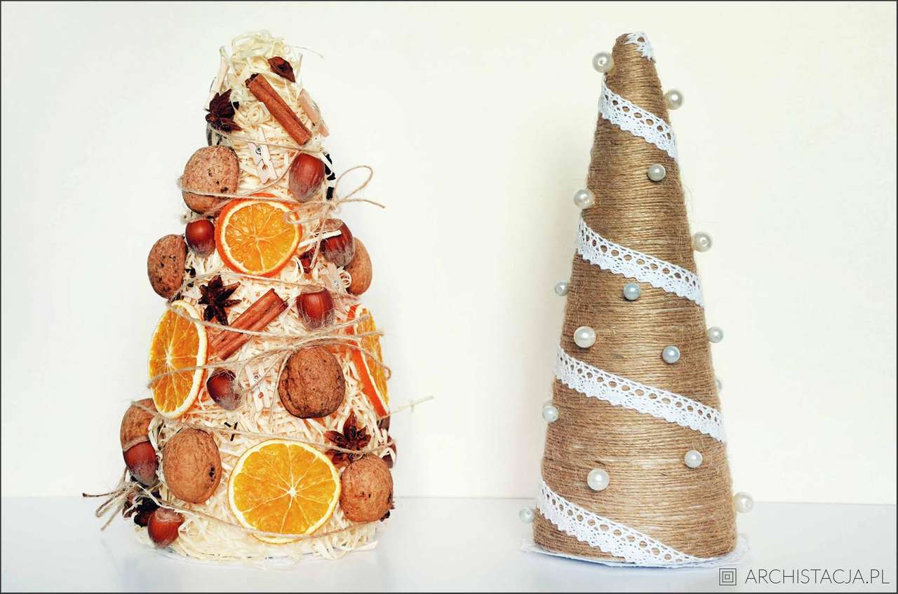 Vánoční strom dvěma způsoby skládačky online