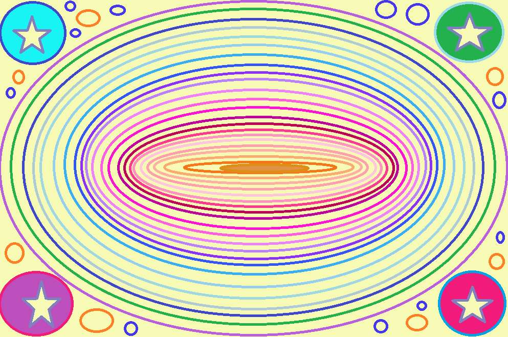 Koncentrikus ellipszisek kirakós online
