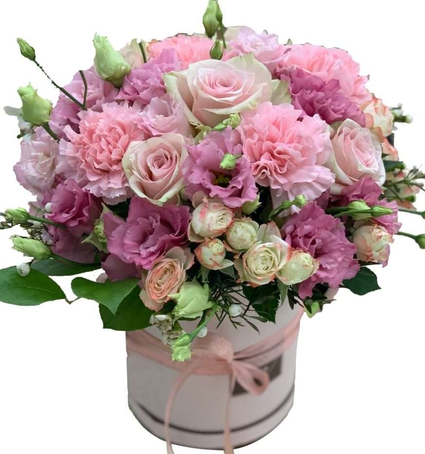 букет из пастельных роз пазл онлайн