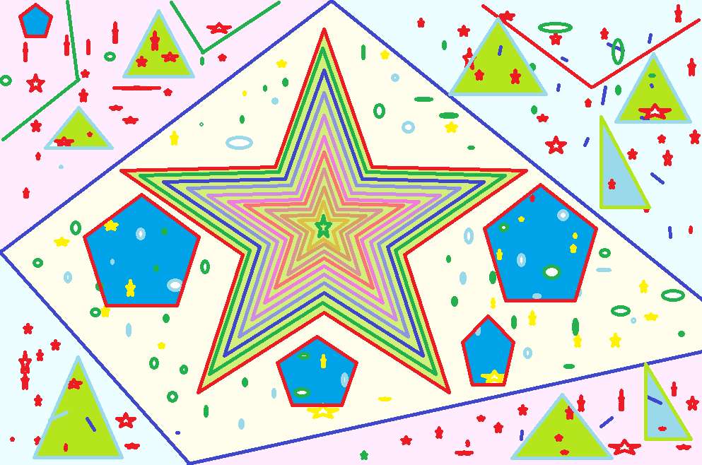 Étoile colorée puzzle en ligne