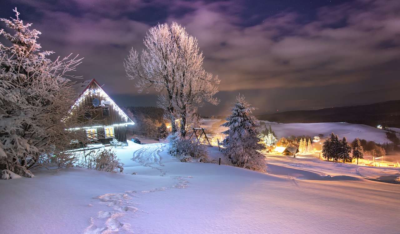 paisagem de inverno puzzle online