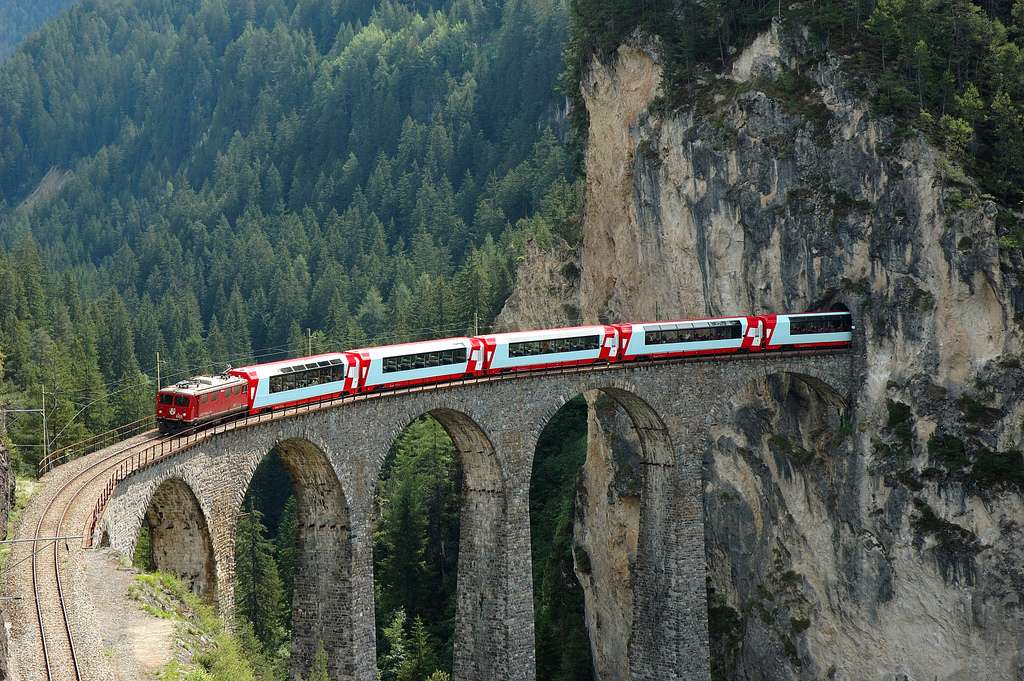 durch die Alpen - Bernina Express Puzzlespiel online