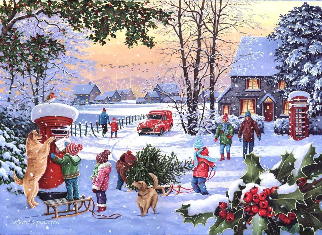 Children and a letter to Santa Claus jigsaw puzzle online
