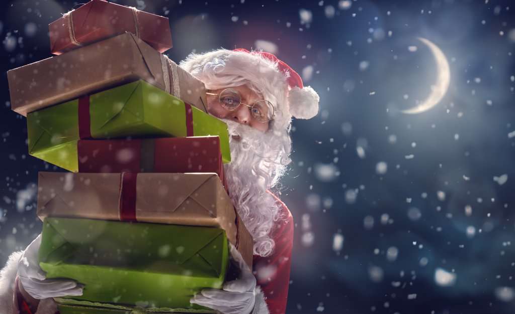 Weihnachtsmänner Geschenke Online-Puzzle