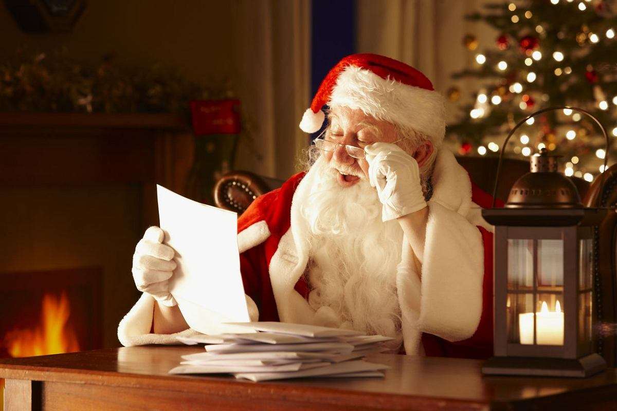 De kerstman uit Lapland ontving brieven legpuzzel online