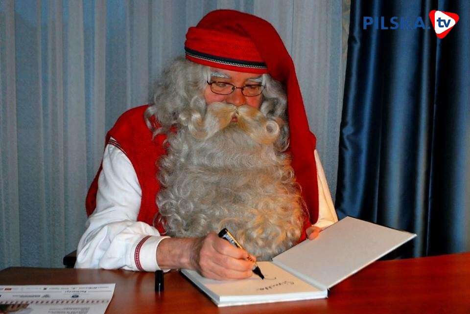 Jultomten från Lappland som skriver ett brev Pussel online