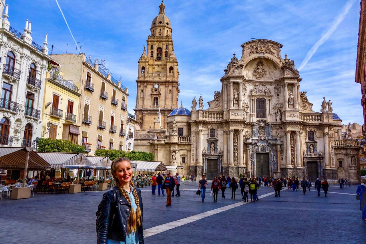 Катедралата в Мурсия, Испания онлайн пъзел