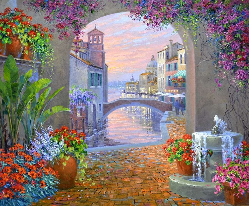 Schilderij Venetië Grand Canal legpuzzel online