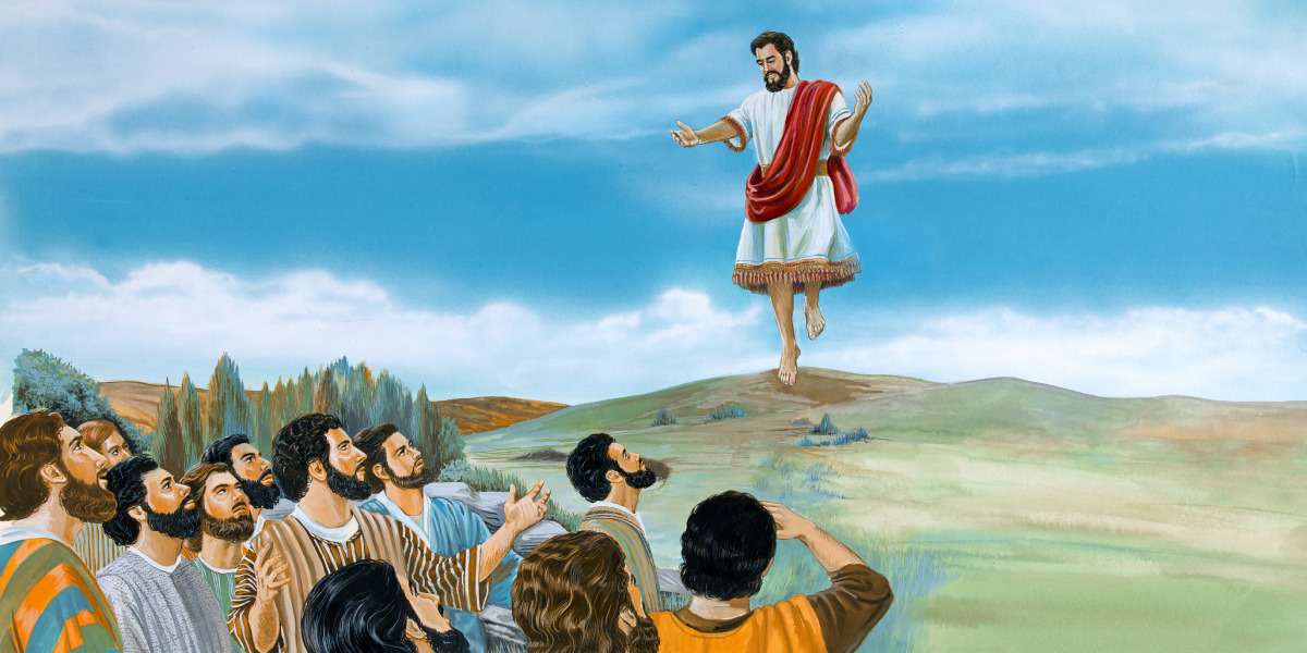 Ісус підноситься на небо онлайн пазл