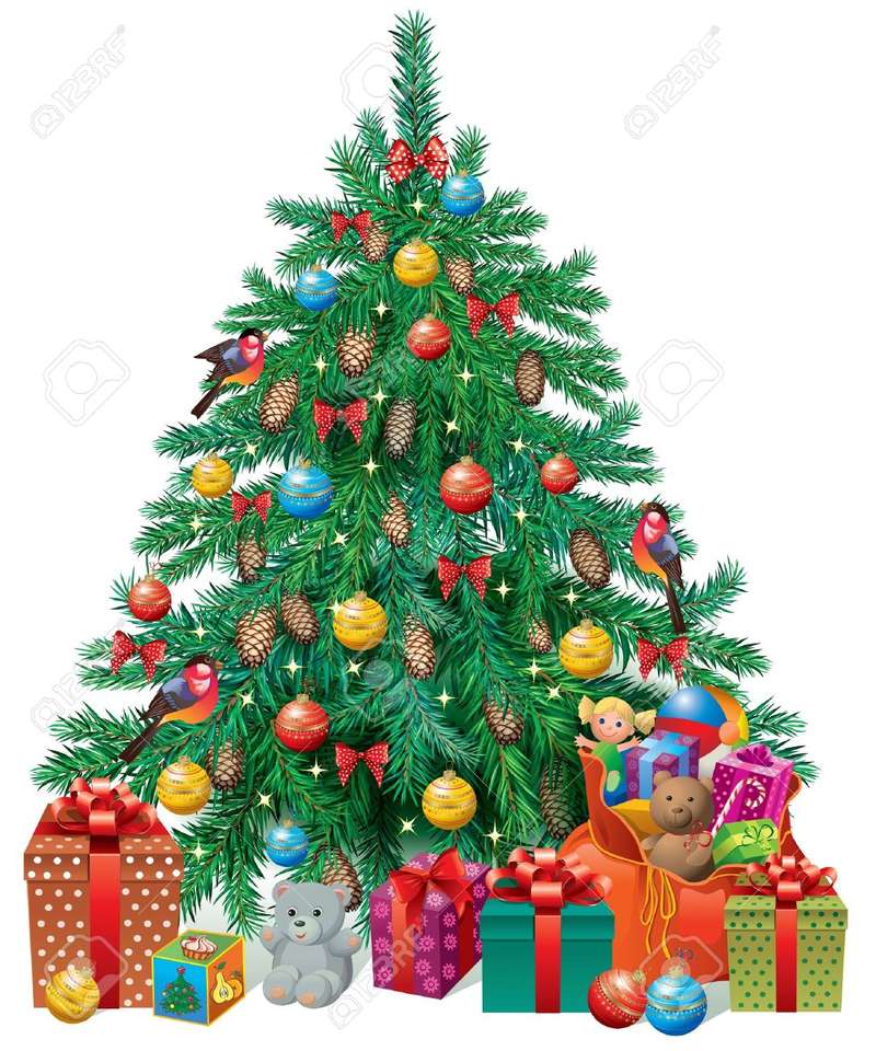 árvore de Natal puzzle online