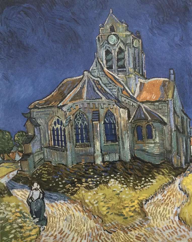 De kerk van Auvers-sur-Oise online puzzel