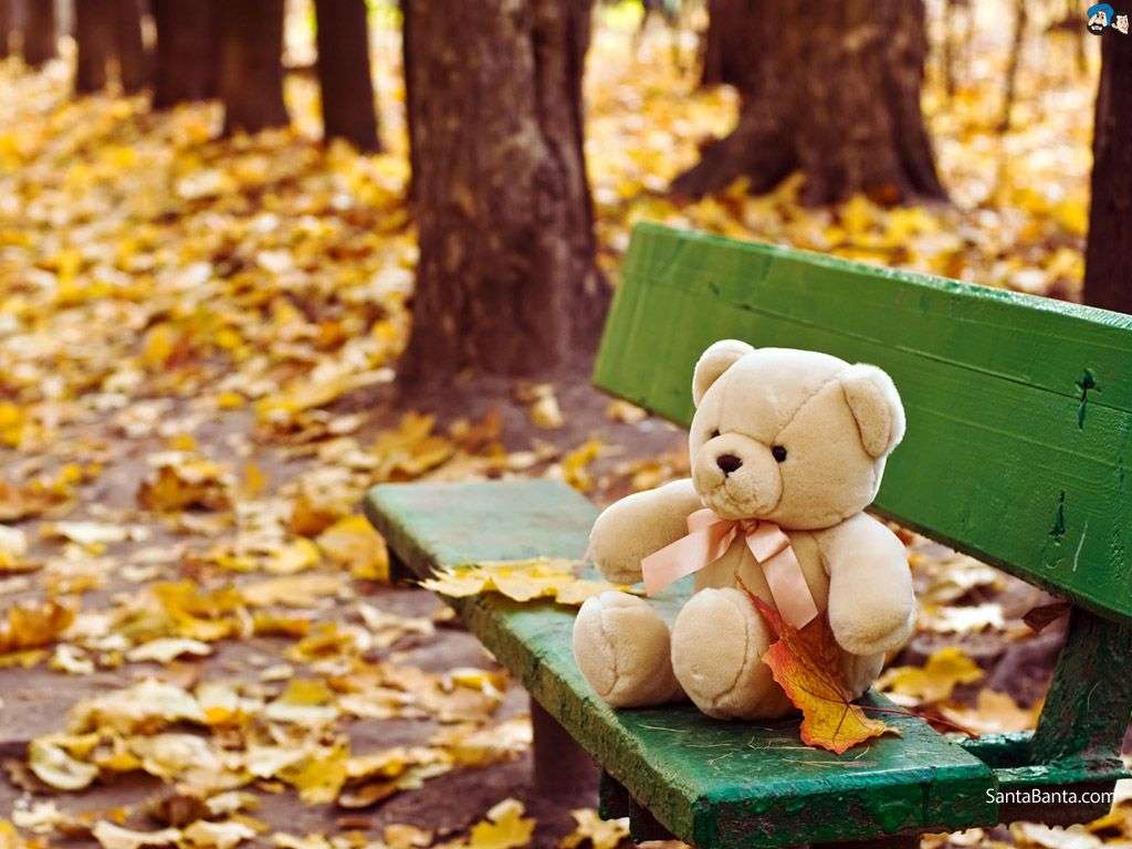 Herfst teddybeer legpuzzel online
