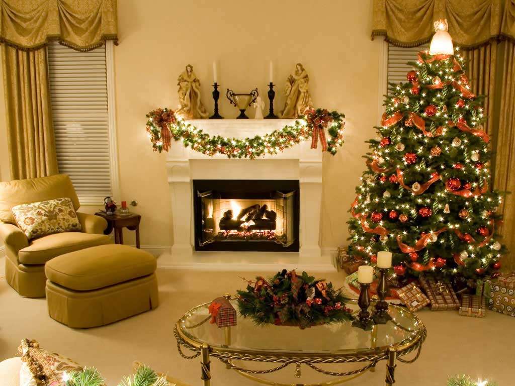 Χριστουγεννιάτικο σαλόνι παζλ online