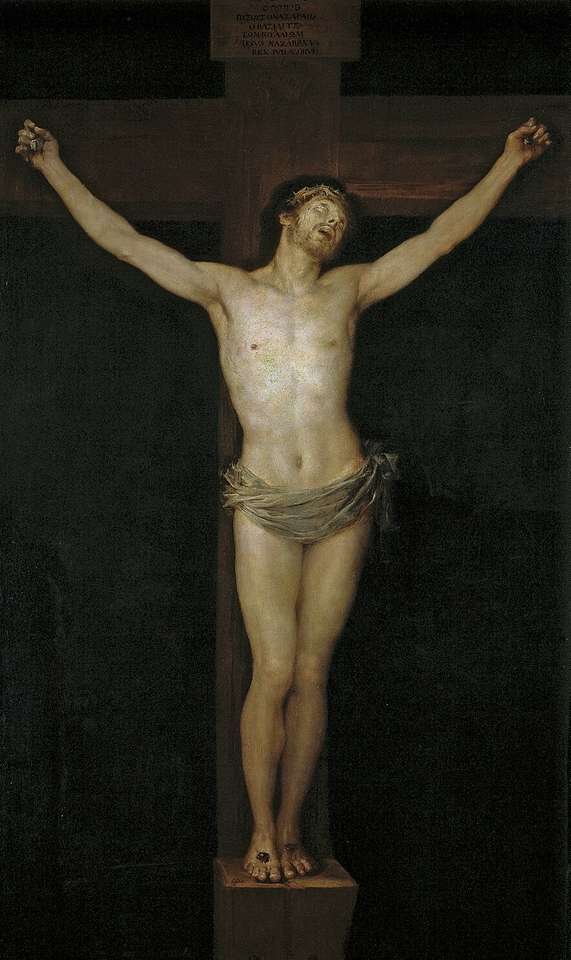 Cristo na cruz (imagem de Goya) puzzle online