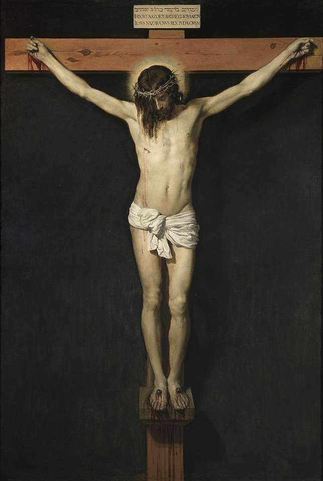 Христос на кресте (изображение Гойи) пазл онлайн