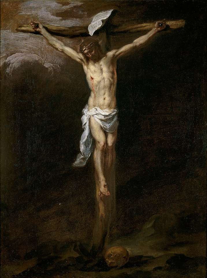Krisztust megfeszítették (Bartolomé Esteban Mur festménye online puzzle