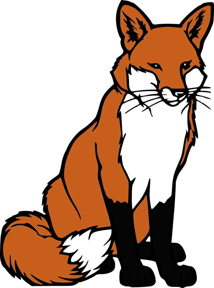 Der Fuchs - wilde Tiere Online-Puzzle