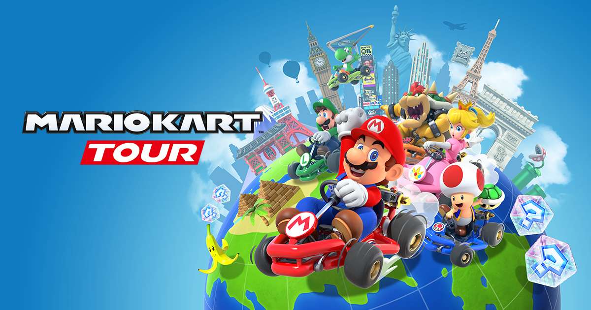 Mario Kart-turné pussel på nätet