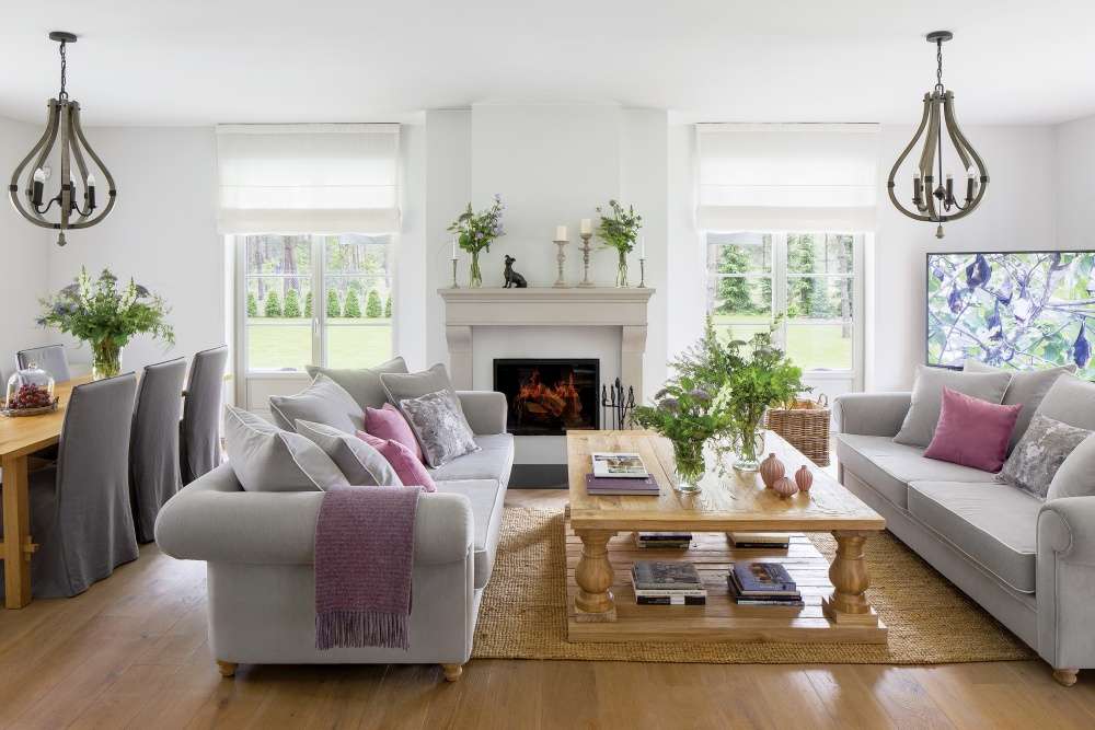 Obývací pokoj v provensálském stylu online puzzle