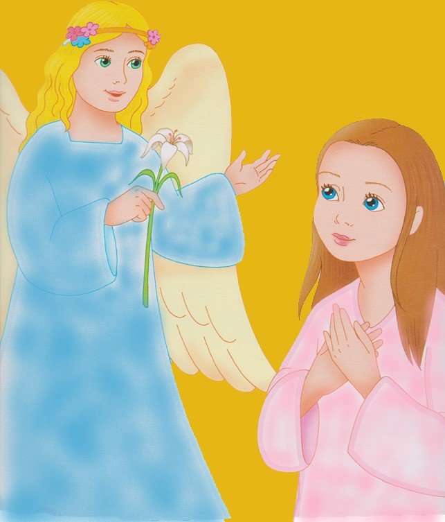 Buna Vestire către Sfânta Fecioară Maria puzzle online