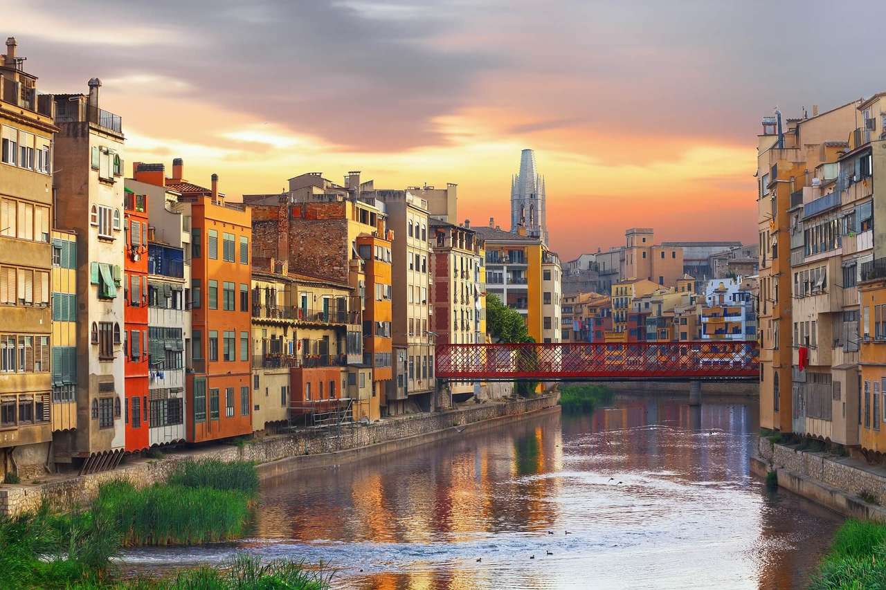Girona stad in Spanje online puzzel