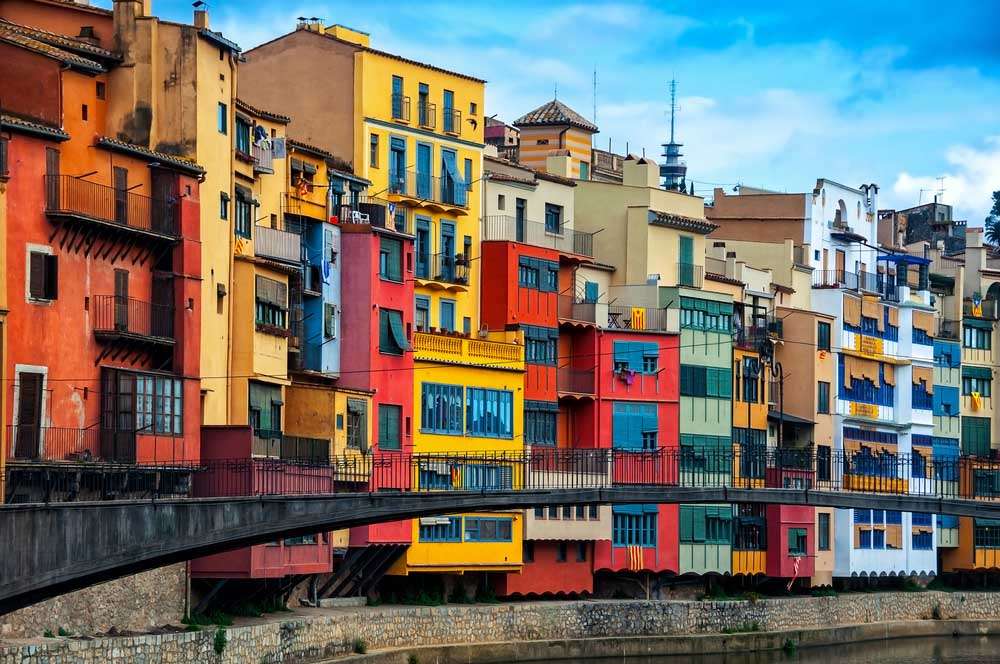 Città di Girona in Spagna puzzle online