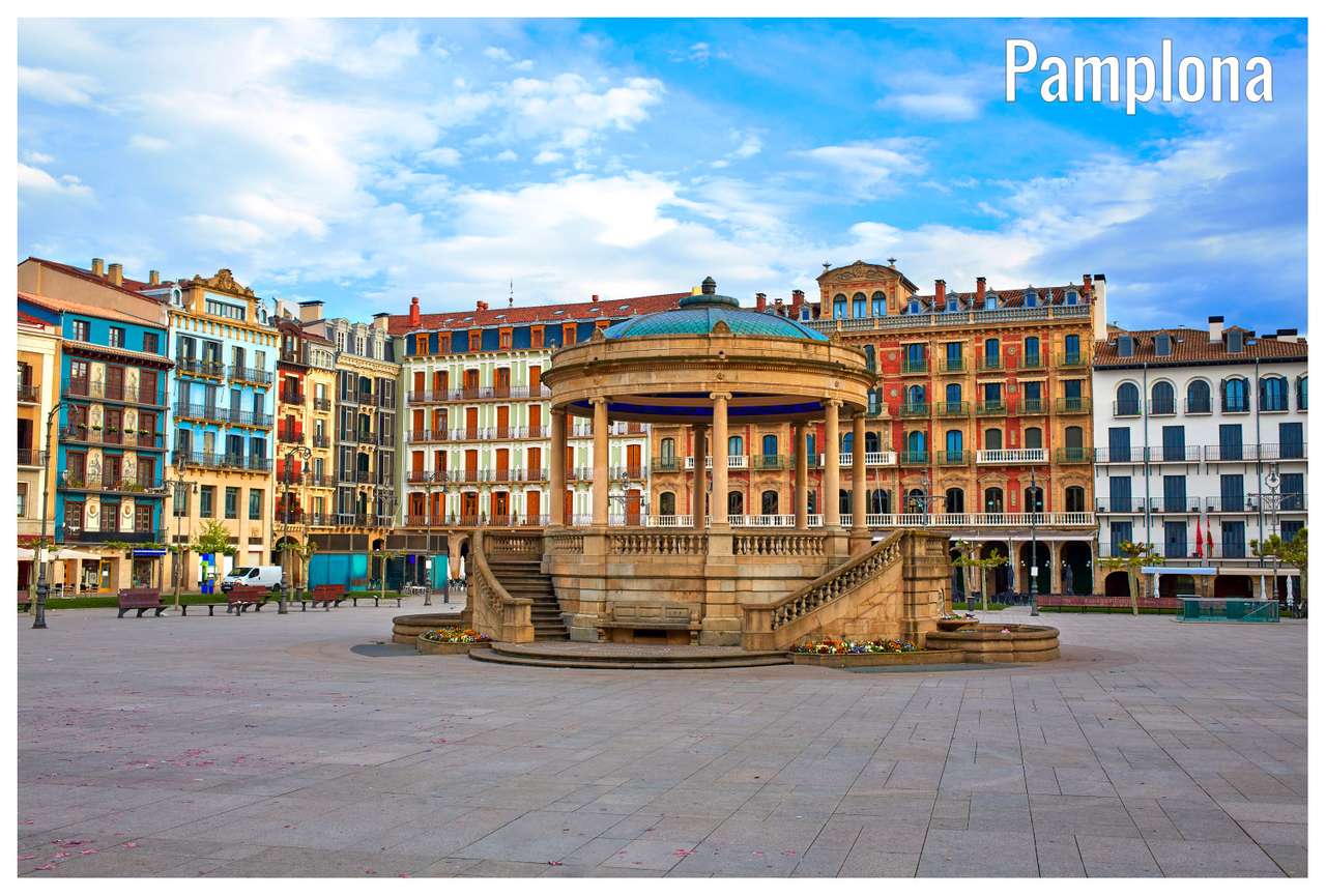 Pamplona Stadt in Spanien Online-Puzzle