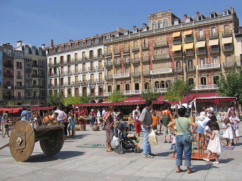Pamplona stad i Spanien pussel på nätet