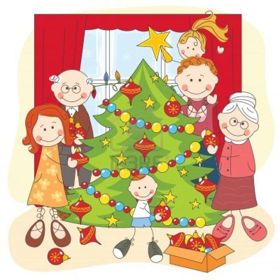 Рождество и семья онлайн-пазл