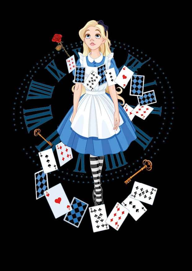 Алиса в страната на чудесата онлайн пъзел
