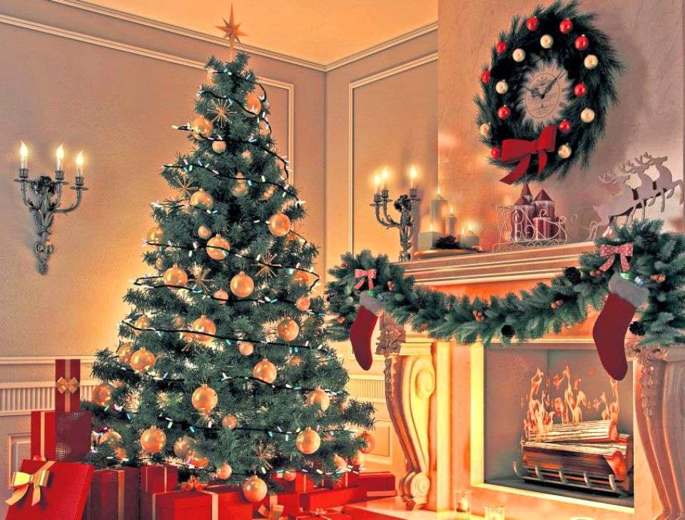 χριστουγεννιάτικο δέντρο online παζλ