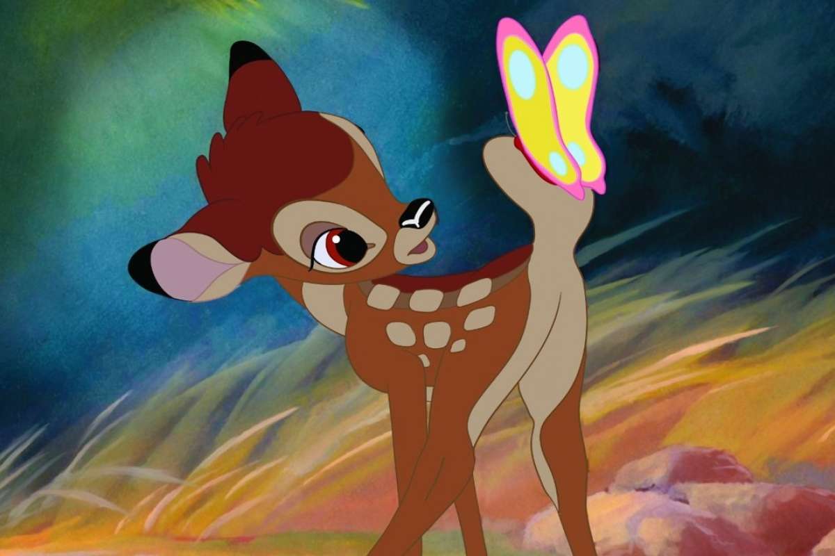 Perché Disney's Bambi, con un paesaggio cinese da sogno puzzle online