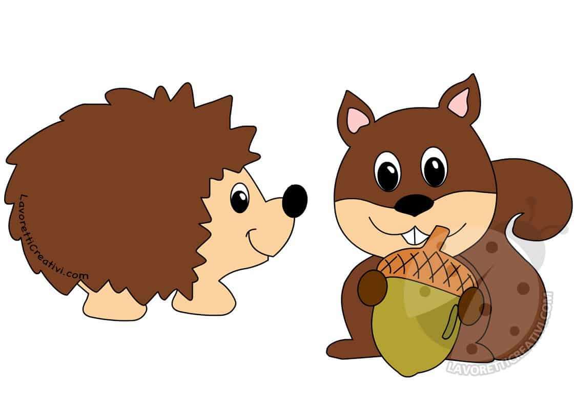 Igel und Eichhörnchen Puzzlespiel online