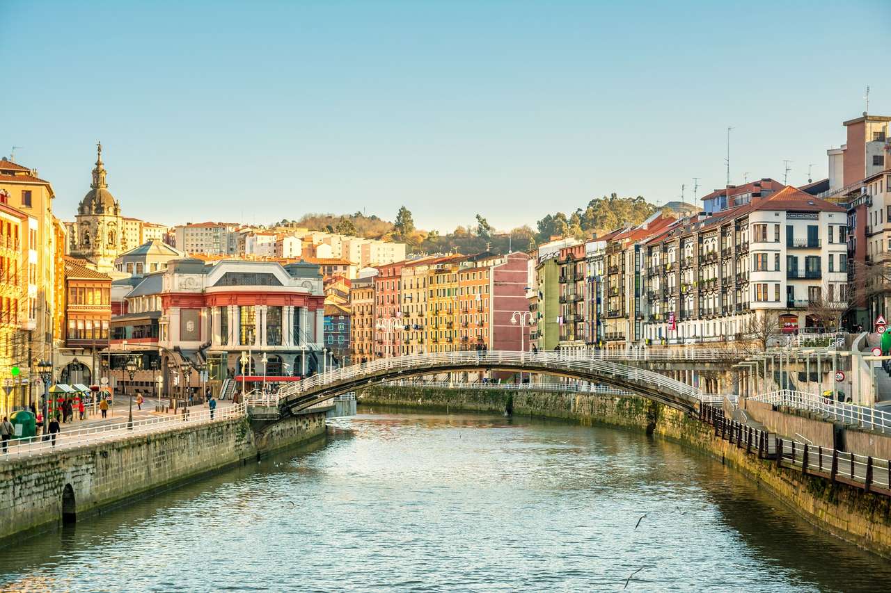 Bilbao stad i Spanien pussel på nätet