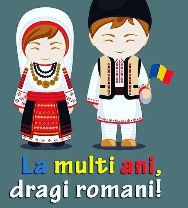 Grattis på födelsedagen Rumänien! pussel på nätet