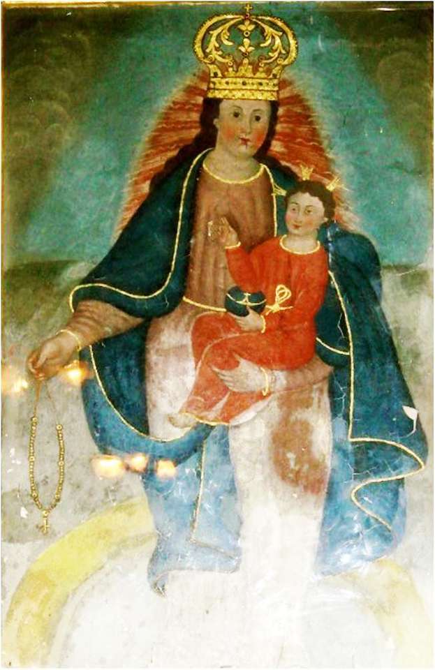 Jungfru av rosenkransen av Durí pussel på nätet