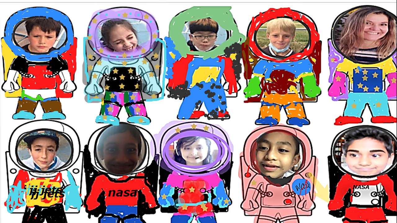astronauti skládačky online